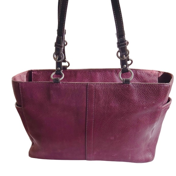 Coach F11347 Chelsea Berry Pebbled Leather Tote Shoulder Bag - Picture 2 of 16